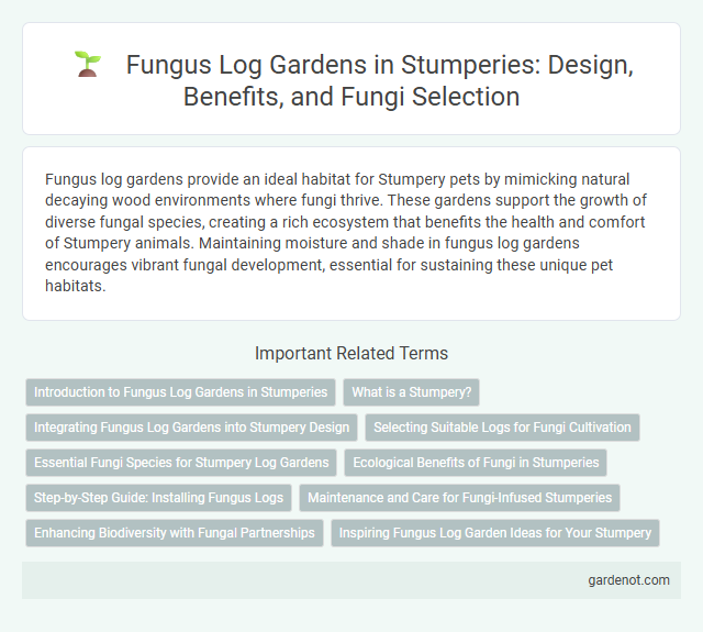 Fungus Log Gardens in Stumperies: Design, Benefits, and Fungi Selection