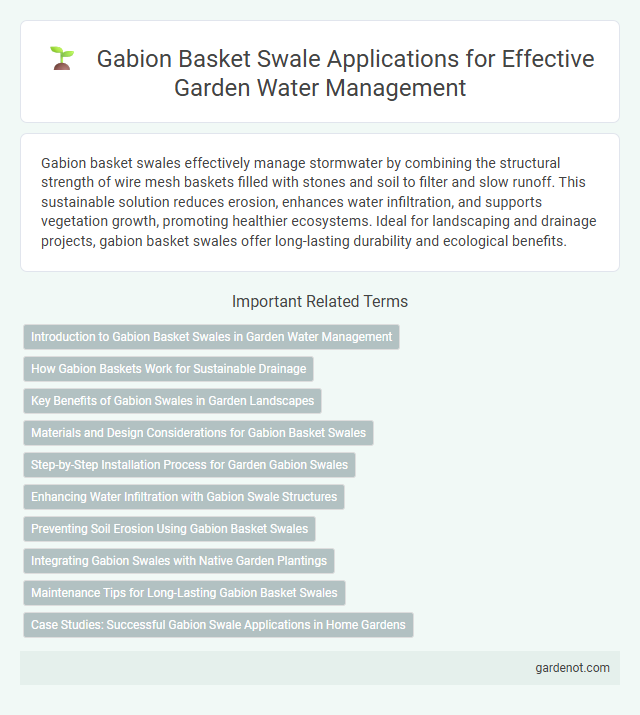 Gabion Basket Swale Applications for Effective Garden Water Management