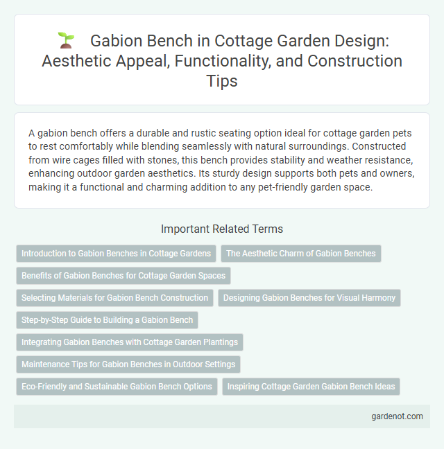 Gabion Bench in Cottage Garden Design: Aesthetic Appeal, Functionality, and Construction Tips
