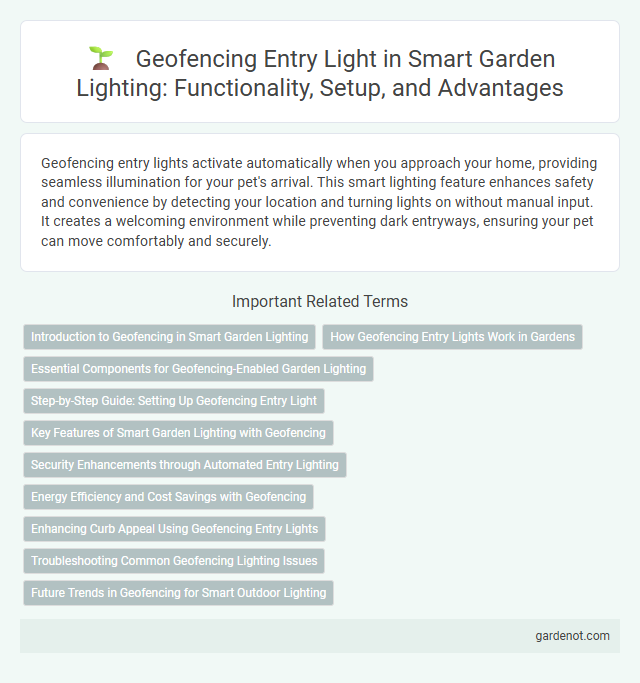 Geofencing Entry Light in Smart Garden Lighting: Functionality, Setup, and Advantages