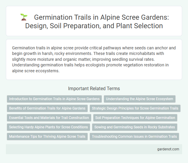 Germination Trails in Alpine Scree Gardens: Design, Soil Preparation, and Plant Selection