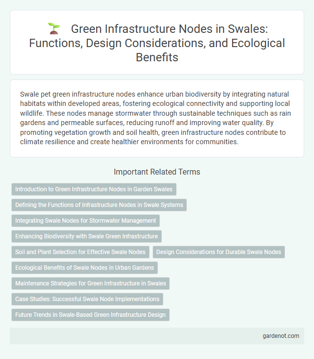 Green Infrastructure Nodes in Swales: Functions, Design Considerations, and Ecological Benefits
