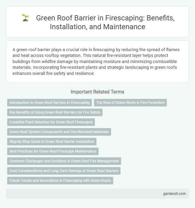 Green Roof Barrier in Firescaping: Benefits, Installation, and Maintenance
