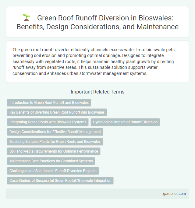 Green Roof Runoff Diversion in Bioswales: Benefits, Design Considerations, and Maintenance