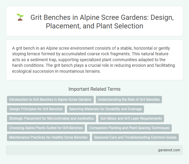 Grit Benches in Alpine Scree Gardens: Design, Placement, and Plant Selection