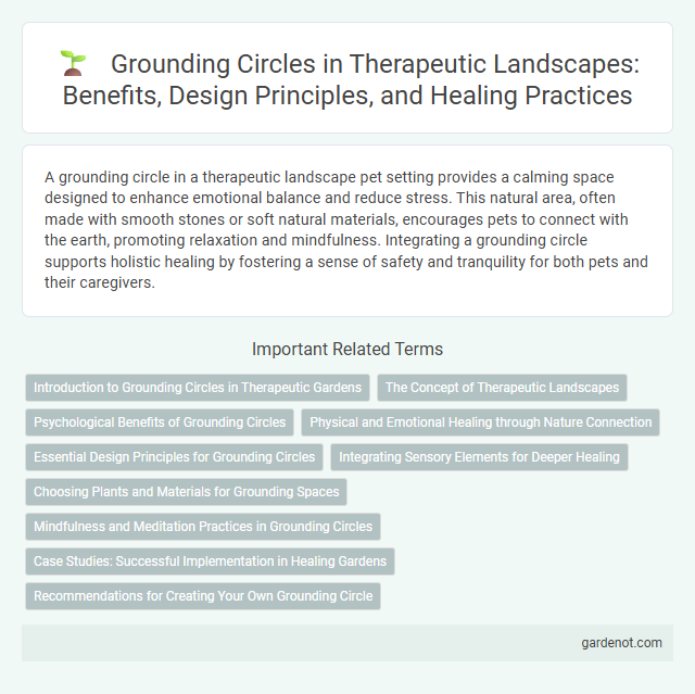 Grounding Circles in Therapeutic Landscapes: Benefits, Design Principles, and Healing Practices
