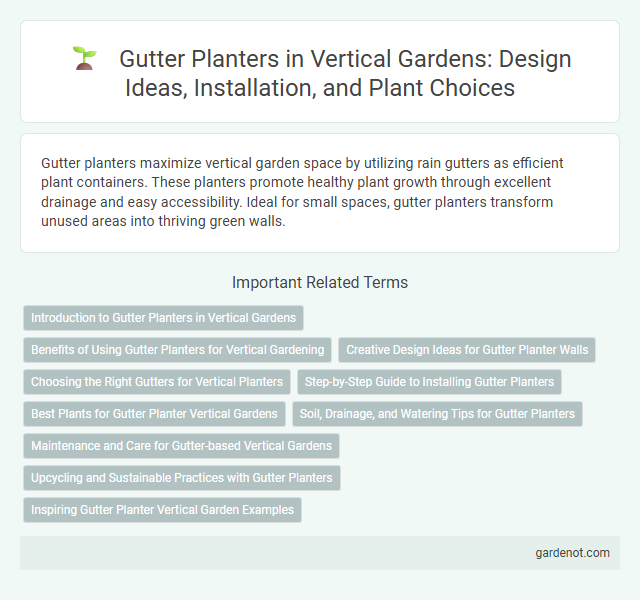 Gutter Planters in Vertical Gardens: Design Ideas, Installation, and Plant Choices