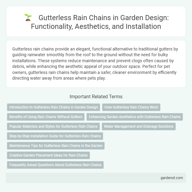 Gutterless Rain Chains in Garden Design: Functionality, Aesthetics, and Installation