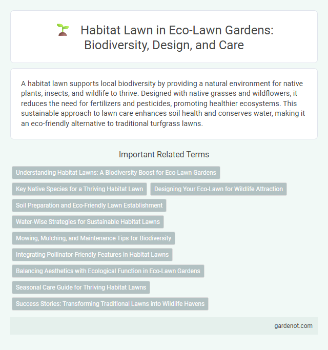 Habitat Lawn in Eco-Lawn Gardens: Biodiversity, Design, and Care