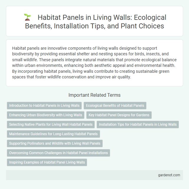 Habitat Panels in Living Walls: Ecological Benefits, Installation Tips, and Plant Choices