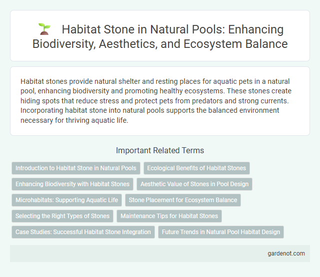Habitat Stone in Natural Pools: Enhancing Biodiversity, Aesthetics, and Ecosystem Balance