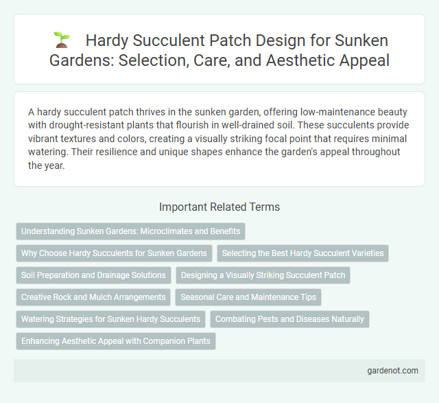 Hardy Succulent Patch Design for Sunken Gardens: Selection, Care, and Aesthetic Appeal