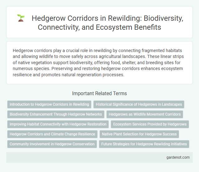 Hedgerow Corridors in Rewilding: Biodiversity, Connectivity, and Ecosystem Benefits