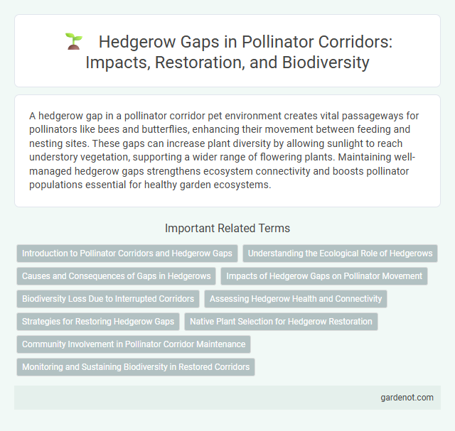 Hedgerow Gaps in Pollinator Corridors: Impacts, Restoration, and Biodiversity