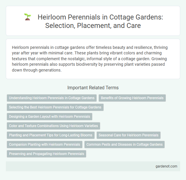 Heirloom Perennials in Cottage Gardens: Selection, Placement, and Care
