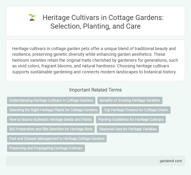 Heritage Cultivars in Cottage Gardens: Selection, Planting, and Care
