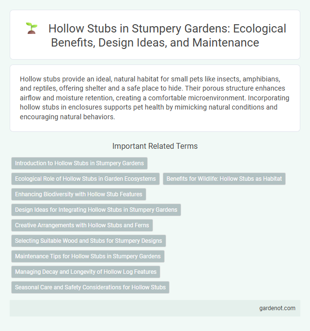 Hollow Stubs in Stumpery Gardens: Ecological Benefits, Design Ideas, and Maintenance