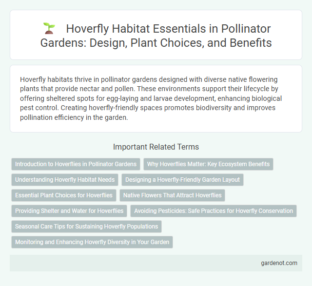 Hoverfly Habitat Essentials in Pollinator Gardens: Design, Plant Choices, and Benefits