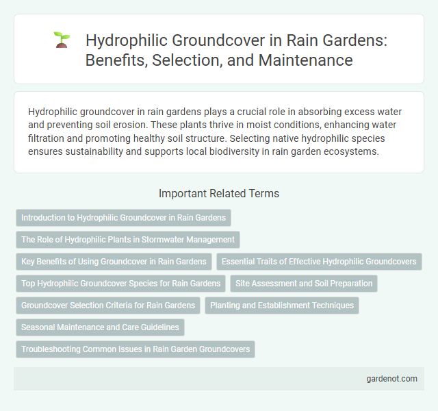Hydrophilic Groundcover in Rain Gardens: Benefits, Selection, and Maintenance
