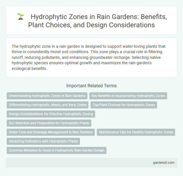 Hydrophytic Zones in Rain Gardens: Benefits, Plant Choices, and Design Considerations