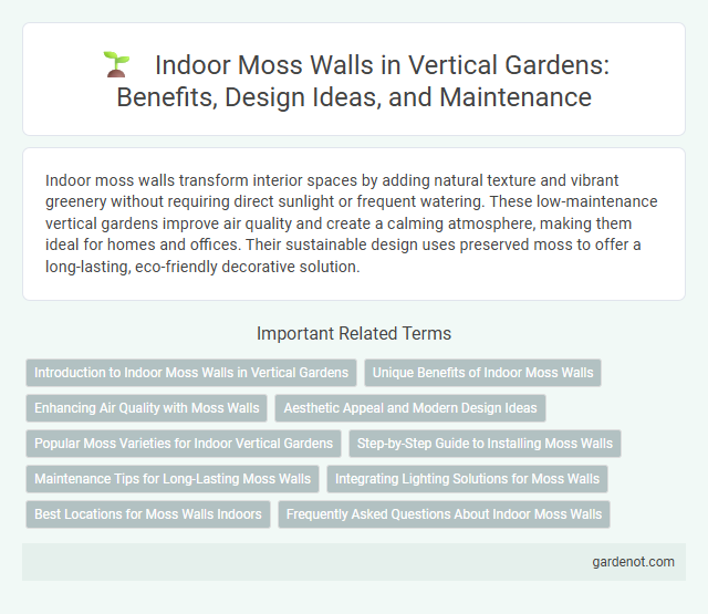 Indoor Moss Walls in Vertical Gardens: Benefits, Design Ideas, and Maintenance