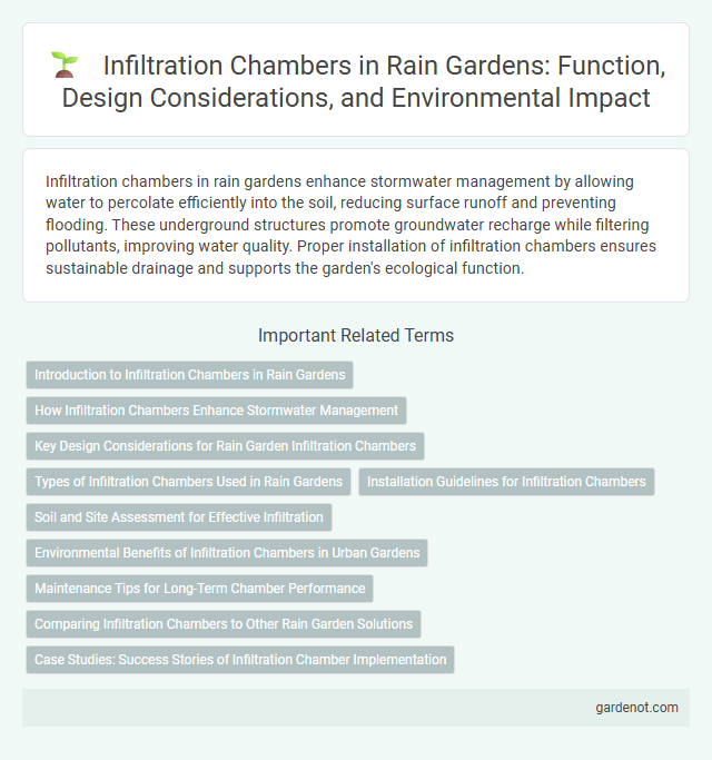 Infiltration Chambers in Rain Gardens: Function, Design Considerations, and Environmental Impact