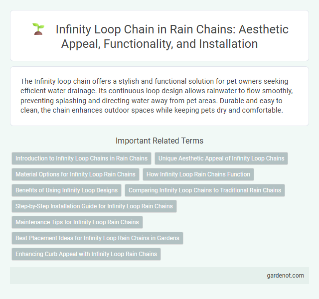 Infinity Loop Chain in Rain Chains: Aesthetic Appeal, Functionality, and Installation