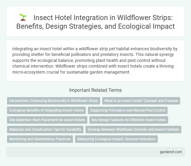 Insect Hotel Integration in Wildflower Strips: Benefits, Design Strategies, and Ecological Impact