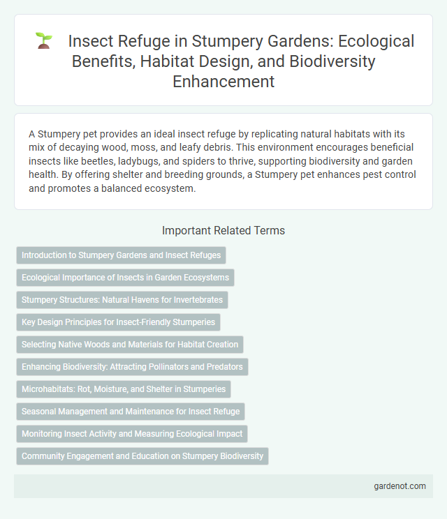 Insect Refuge in Stumpery Gardens: Ecological Benefits, Habitat Design, and Biodiversity Enhancement