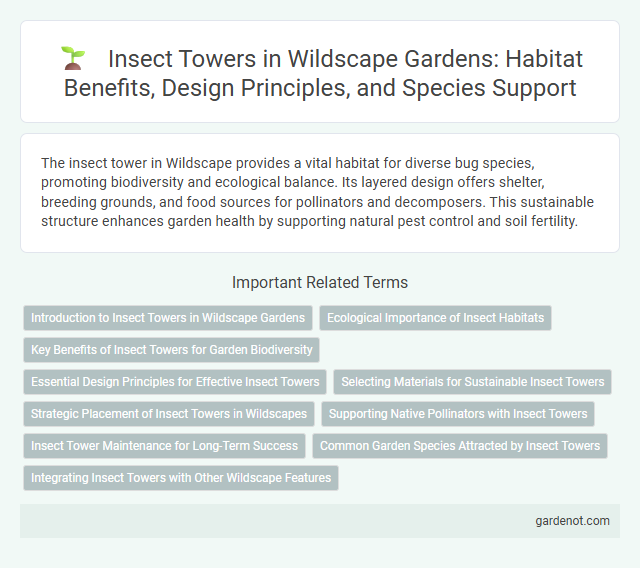 Insect Towers in Wildscape Gardens: Habitat Benefits, Design Principles, and Species Support