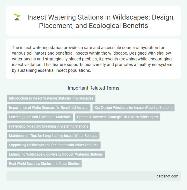 Insect Watering Stations in Wildscapes: Design, Placement, and Ecological Benefits