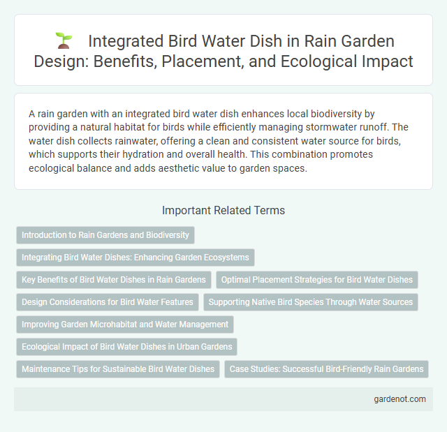 Integrated Bird Water Dish in Rain Garden Design: Benefits, Placement, and Ecological Impact