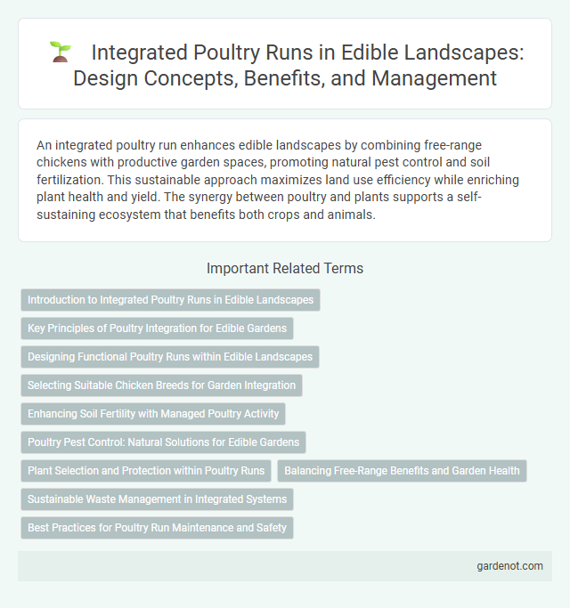 Integrated Poultry Runs in Edible Landscapes: Design Concepts, Benefits, and Management