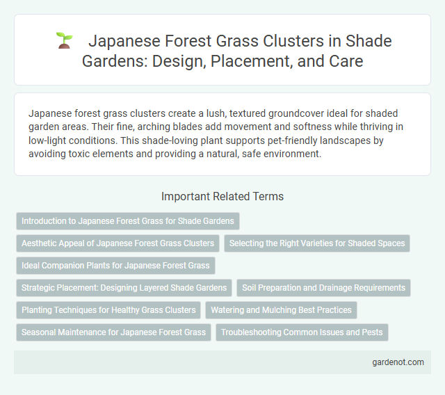 Japanese Forest Grass Clusters in Shade Gardens: Design, Placement, and Care