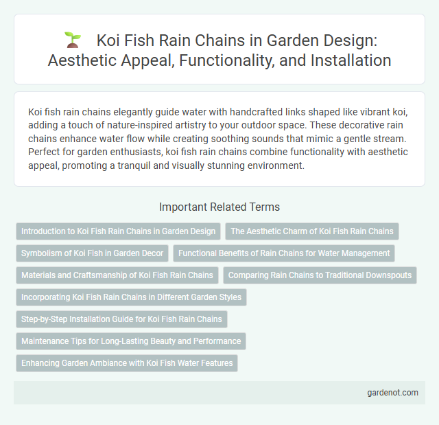 Koi Fish Rain Chains in Garden Design: Aesthetic Appeal, Functionality, and Installation