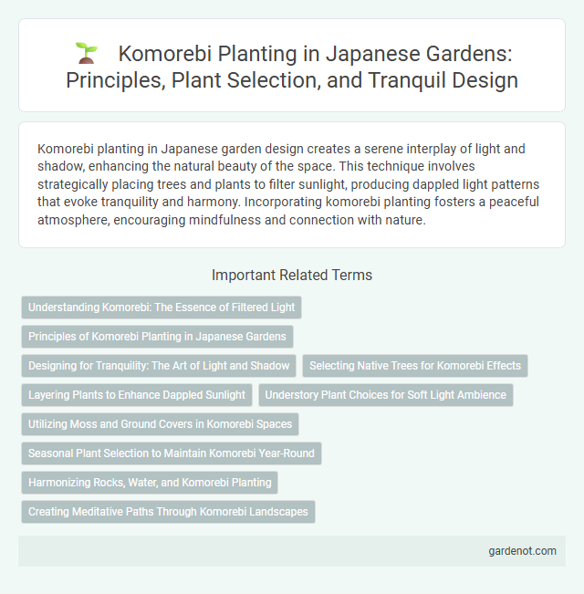 Komorebi Planting in Japanese Gardens: Principles, Plant Selection, and Tranquil Design