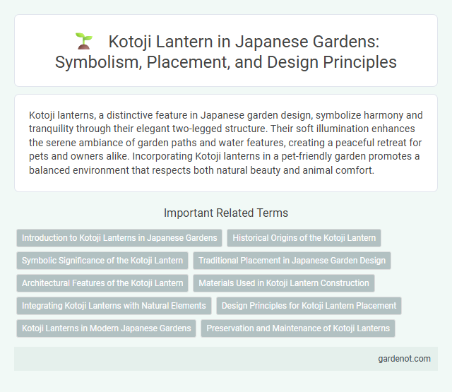 Kotoji Lantern in Japanese Gardens: Symbolism, Placement, and Design Principles