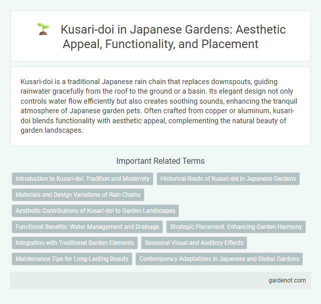 Kusari-doi in Japanese Gardens: Aesthetic Appeal, Functionality, and Placement
