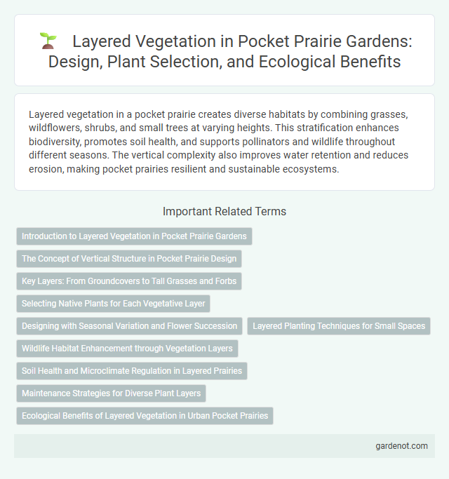 Layered Vegetation in Pocket Prairie Gardens: Design, Plant Selection, and Ecological Benefits