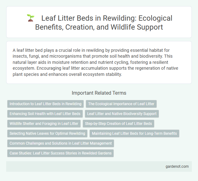 Leaf Litter Beds in Rewilding: Ecological Benefits, Creation, and Wildlife Support