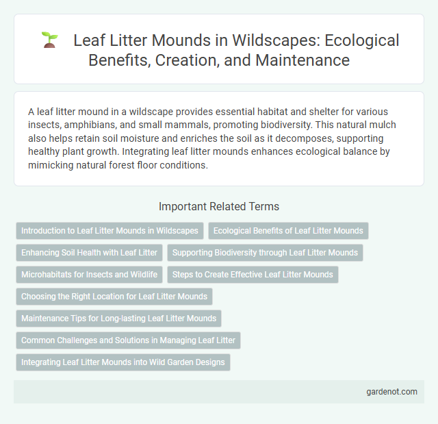 Leaf Litter Mounds in Wildscapes: Ecological Benefits, Creation, and Maintenance