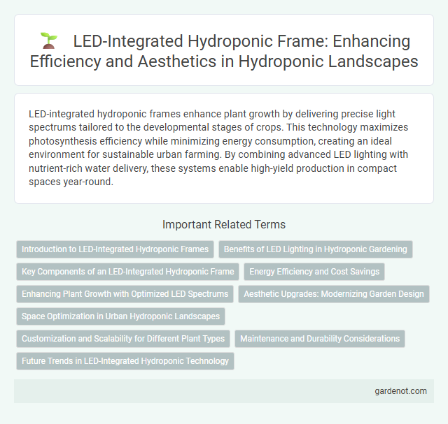 LED-Integrated Hydroponic Frame: Enhancing Efficiency and Aesthetics in Hydroponic Landscapes