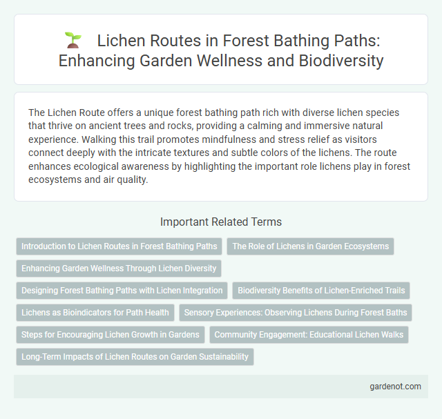Lichen Routes in Forest Bathing Paths: Enhancing Garden Wellness and Biodiversity