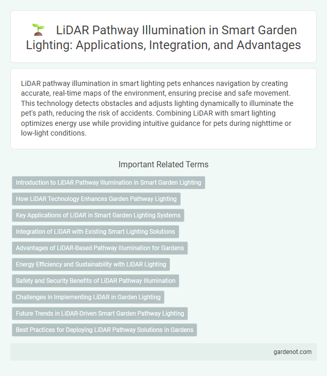 LiDAR Pathway Illumination in Smart Garden Lighting: Applications, Integration, and Advantages