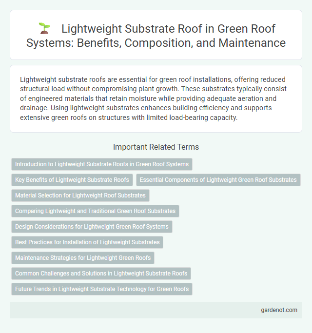 Lightweight Substrate Roof in Green Roof Systems: Benefits, Composition, and Maintenance