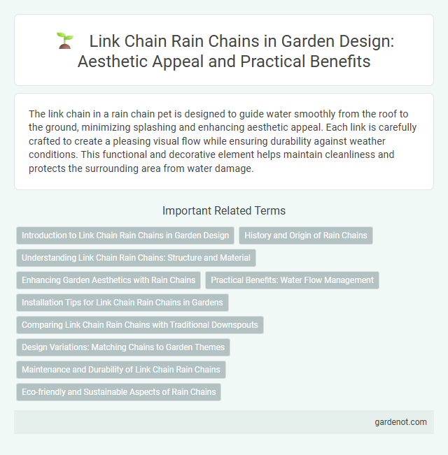 Link Chain Rain Chains in Garden Design: Aesthetic Appeal and Practical Benefits