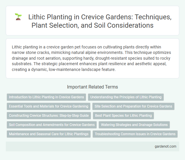 Lithic Planting in Crevice Gardens: Techniques, Plant Selection, and Soil Considerations