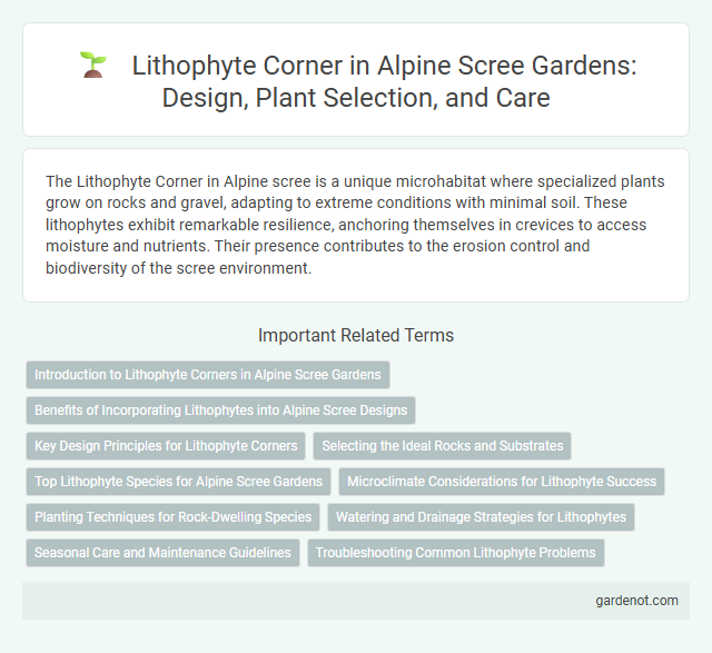 Lithophyte Corner in Alpine Scree Gardens: Design, Plant Selection, and Care