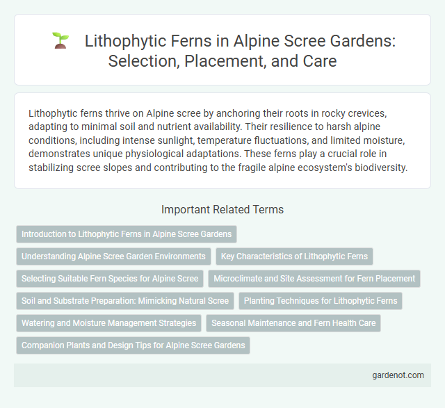 Lithophytic Ferns in Alpine Scree Gardens: Selection, Placement, and Care