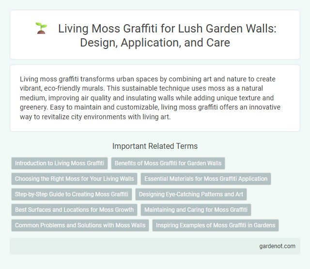 Living Moss Graffiti for Lush Garden Walls: Design, Application, and Care
